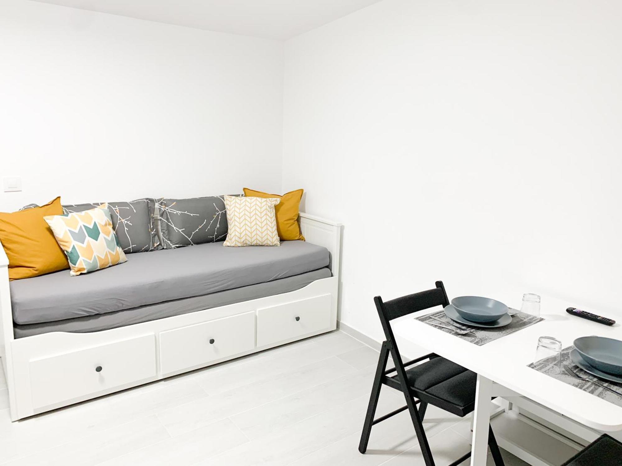 Estudio Con Terraza En La Playa 산신소 외부 사진
